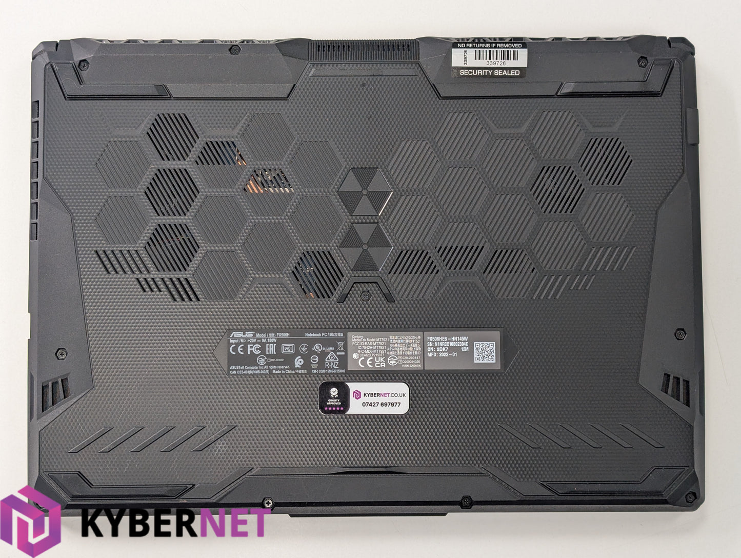ASUS TUF Gaming F15 FX506H 15.6" FHD, i5-11400H 2.70GHz, 16GB, 512GB, RTX 3050Ti