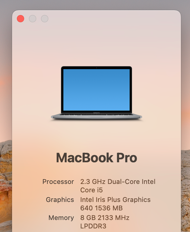 Apple MacBook Pro A1708 13" 2017 Laptop, Dual-Core i5 2.3GHz, 8GB, 256GB SSD