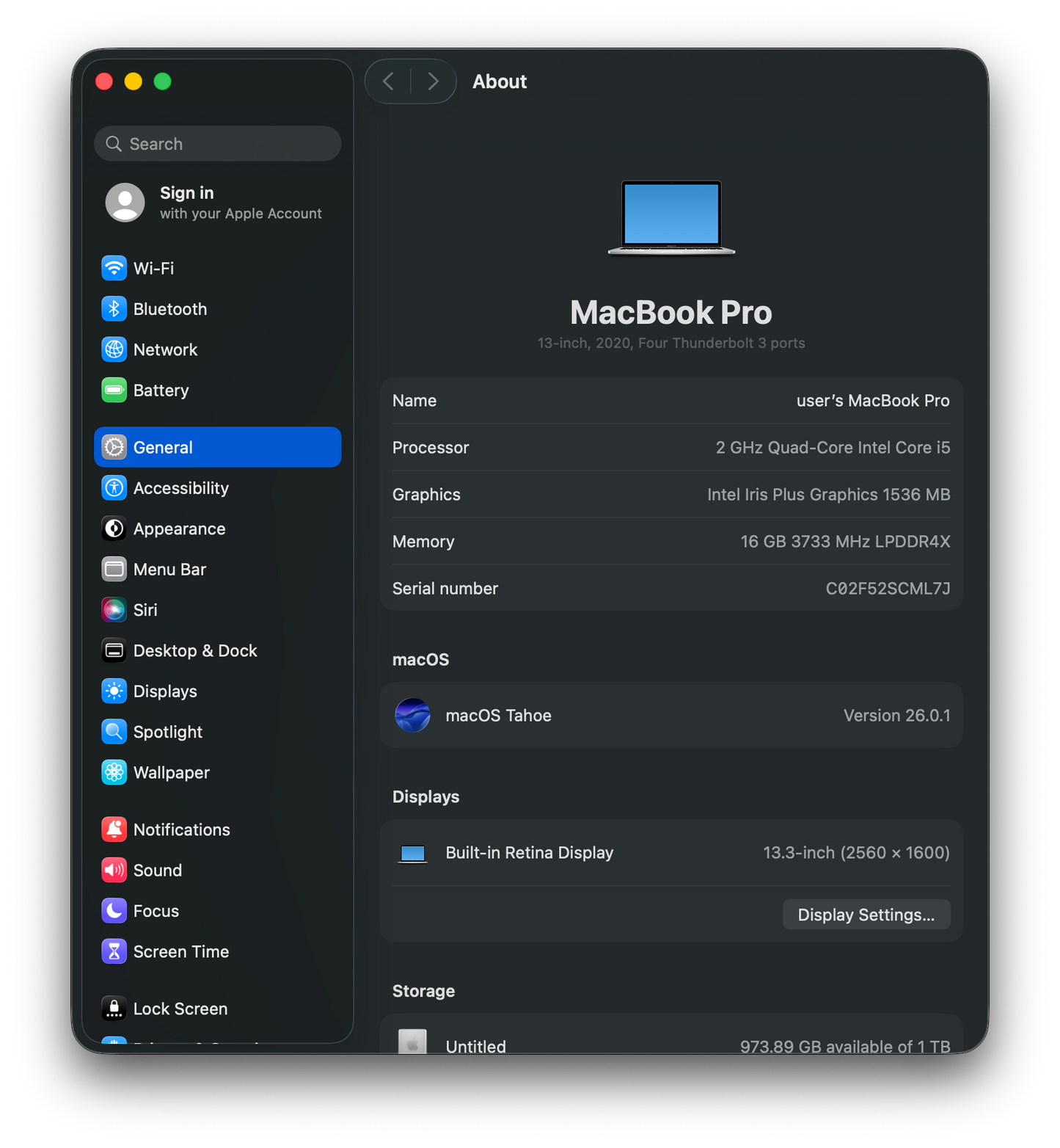 Apple MacBook Pro A2251 13" 2020 Laptop, Quad-Core i5 2GHz, 16GB, 1TB SSD