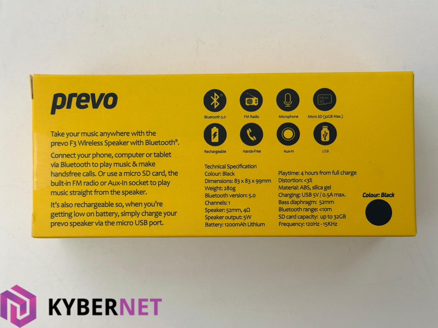 Prevo F3 Portable Wireless Bluetooth Speaker