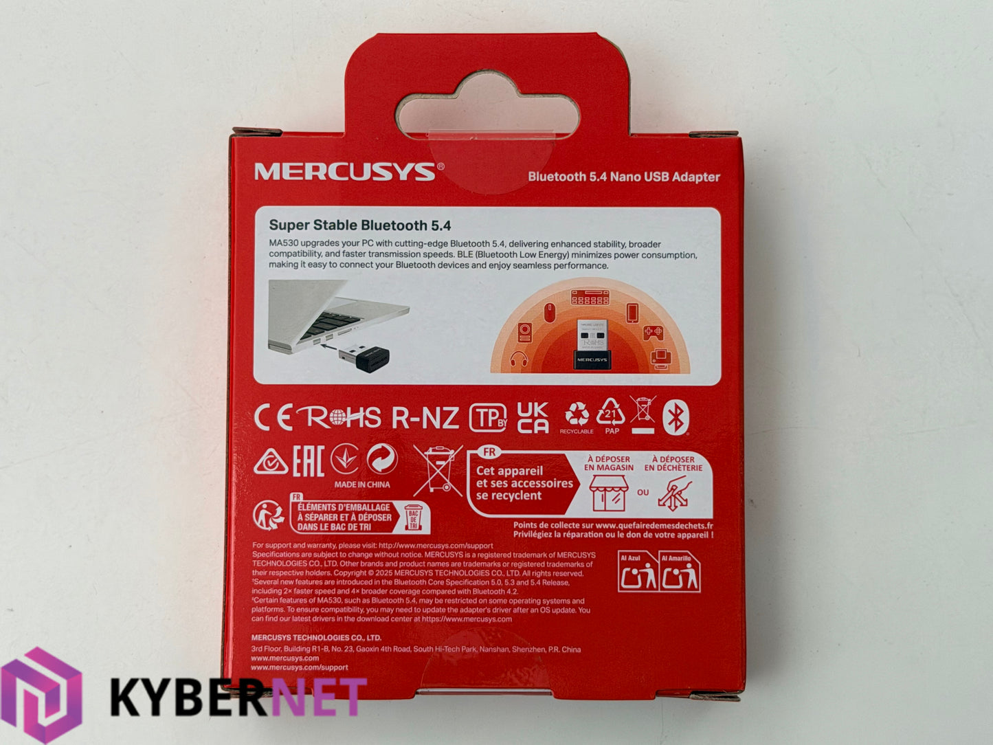 Mercusys MA530 Bluetooth 5.4 Nano USB Adapter