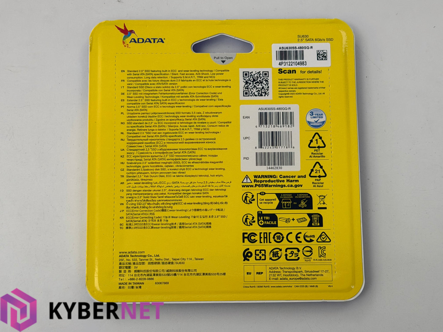 ADATA SU630 2.5" SATA SSD - 480GB