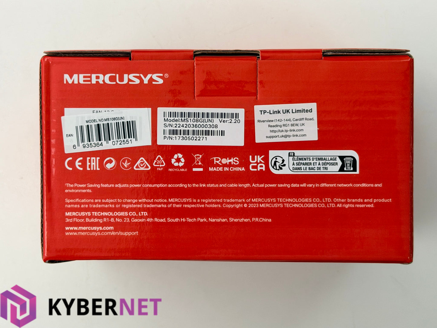 Mercusys MS108G 8-Port 1000Mbps Gigabit Desktop Switch
