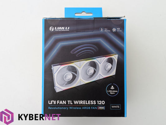 Lian Li Uni Fan TL Wireless 120 RGB Cooling Fan Kit 3x (White) & L-Wireless Sync