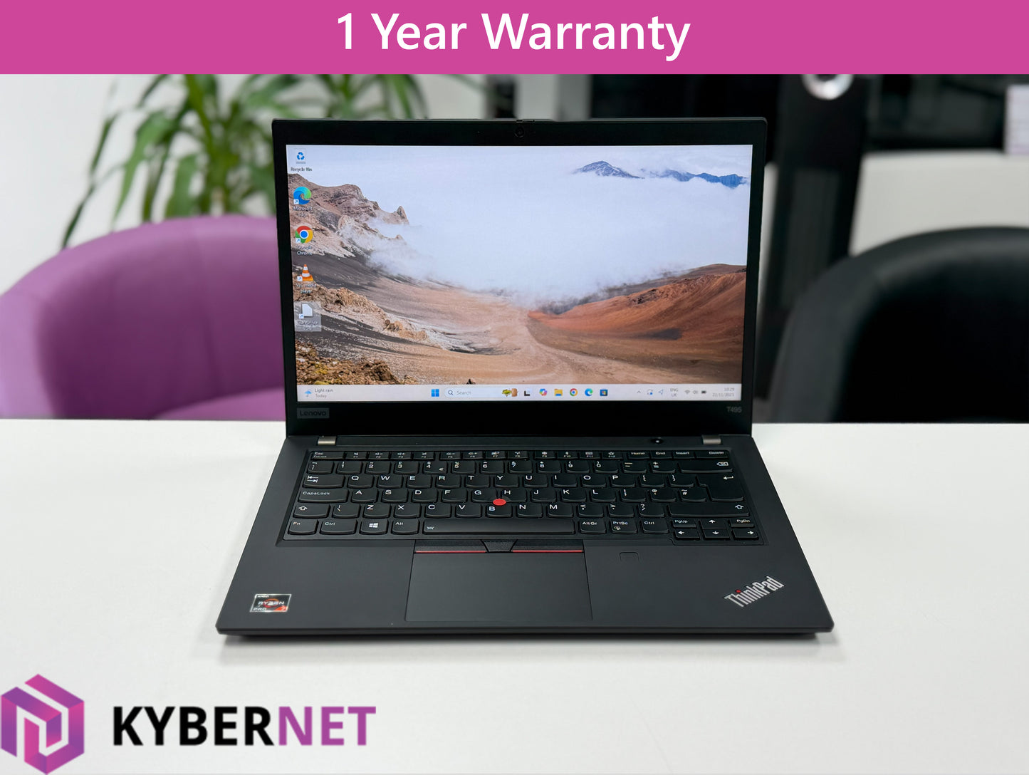 Lenovo ThinkPad T495 14" FHD Laptop, Ryzen 7 Pro 3700U 2.30GHz, 24GB, 256GB