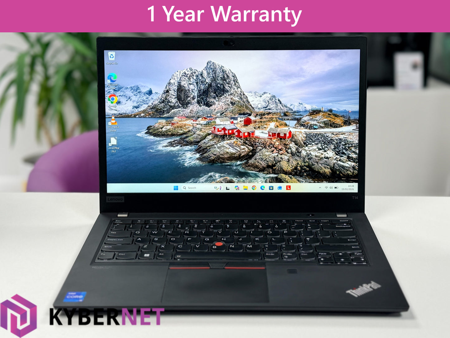 Lenovo ThinkPad T14 Gen 2 14" FHD Laptop, i5-1135G7 2.40GHz, 16GB, 256GB