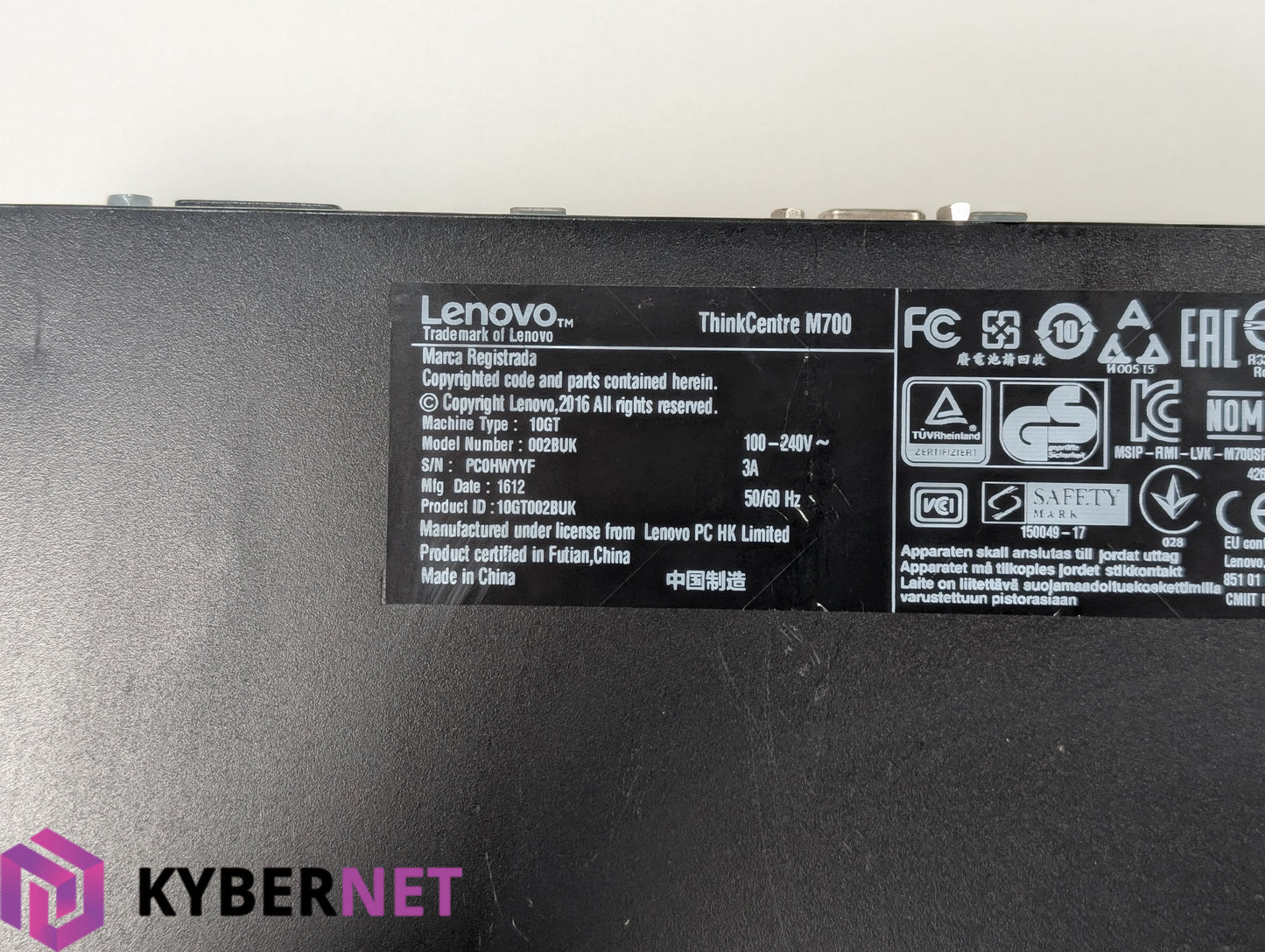 Lenovo ThinkCentre M700 Desktop PC i7-6700 3.40GHz, 16GB RAM, 256 GB SSD