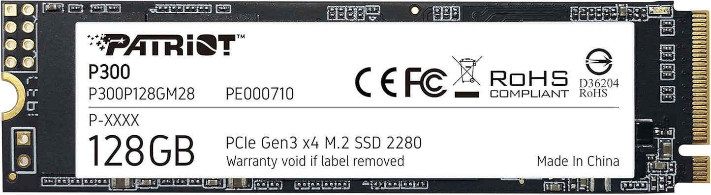 Patriot P300 M.2 PCIe Gen 3 x4 NVMe SSD - 128GB