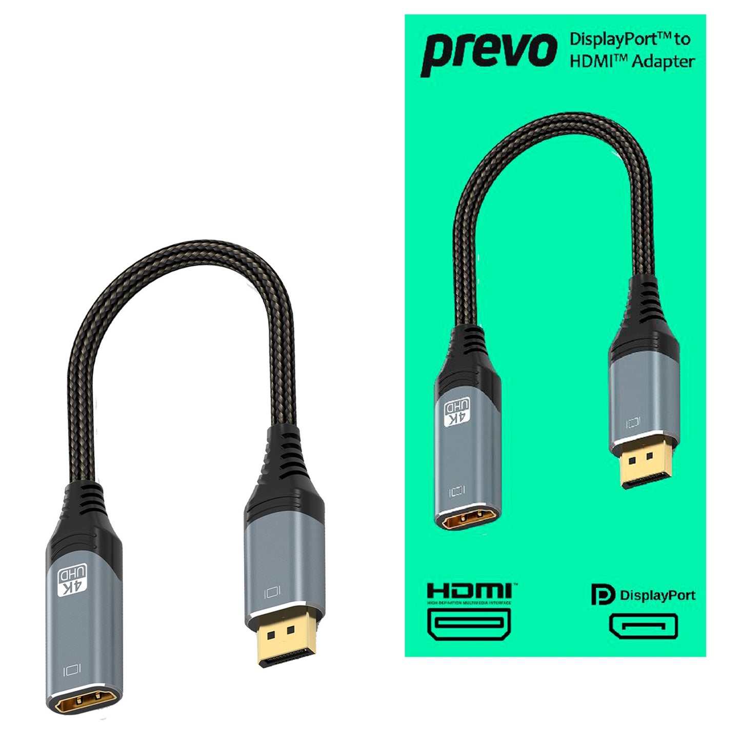 Prevo DisplayPort to HDMI Adapter