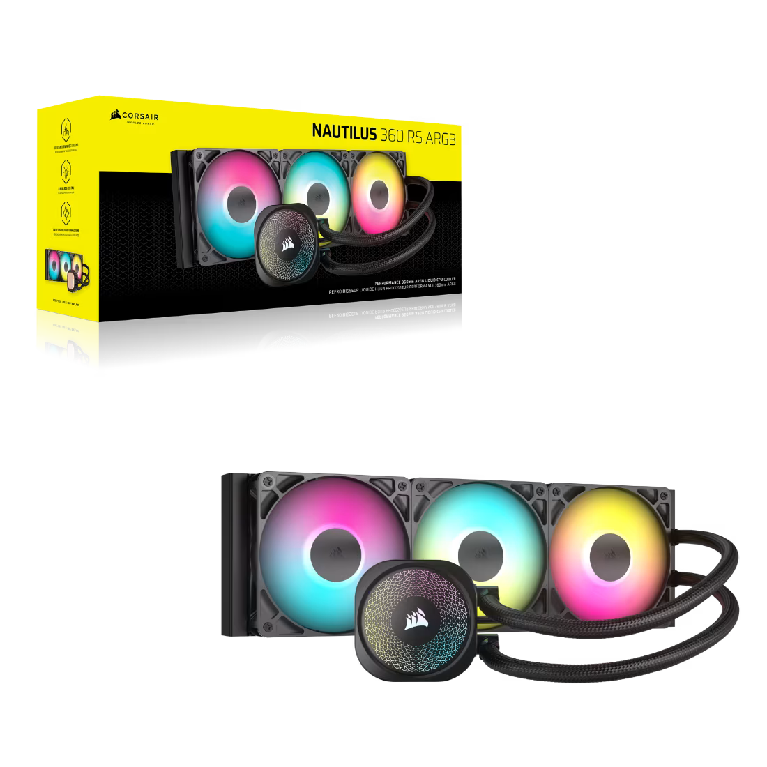 Corsair Nautilus 360 RS ARGB Performance 360mm ARGB Liquid CPU Cooler