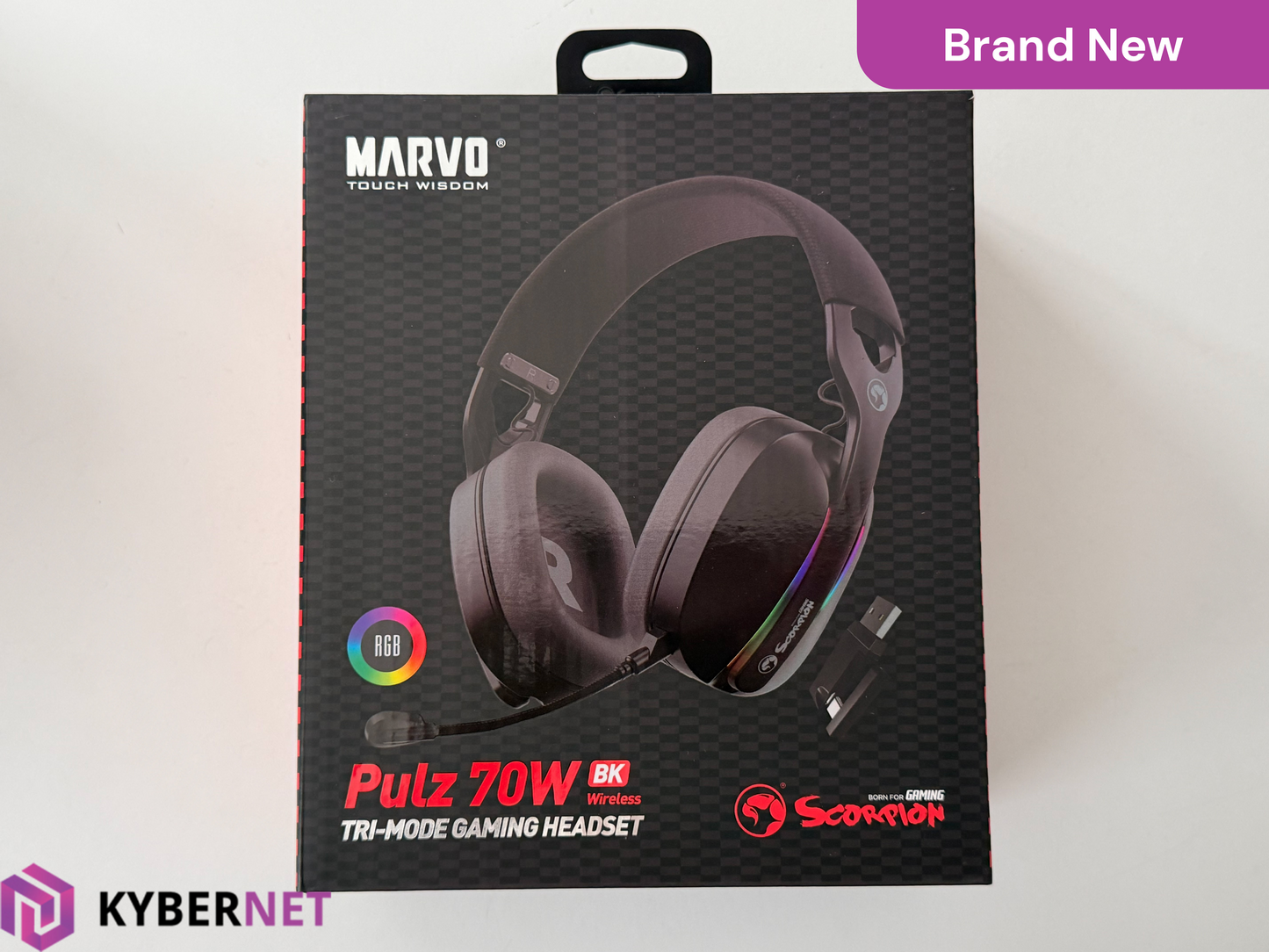 Marvo Pulz 70W BK Wireless Tri-Mode Gaming Headset