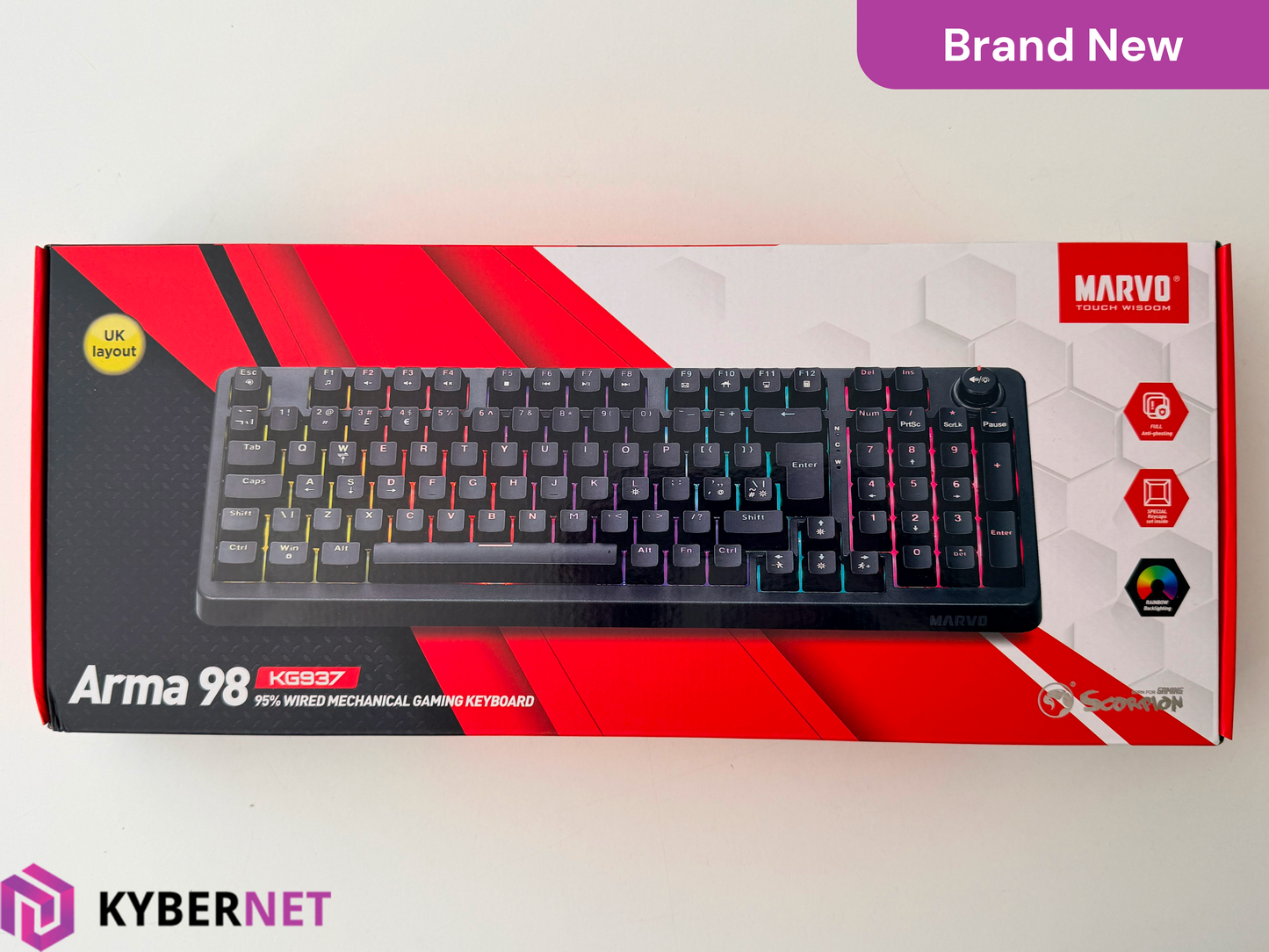 Marvo KG937 Arma 98 95% Wired Mechanical Gaming Keyboard