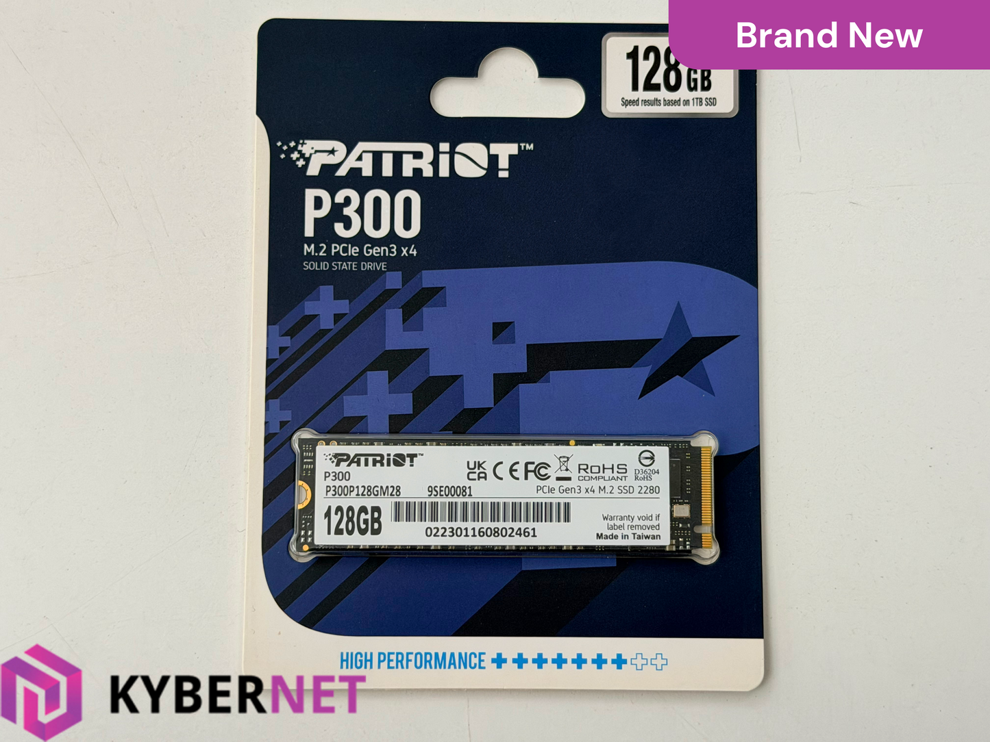 Patriot P300 M.2 PCIe Gen 3 x4 NVMe SSD - 128GB