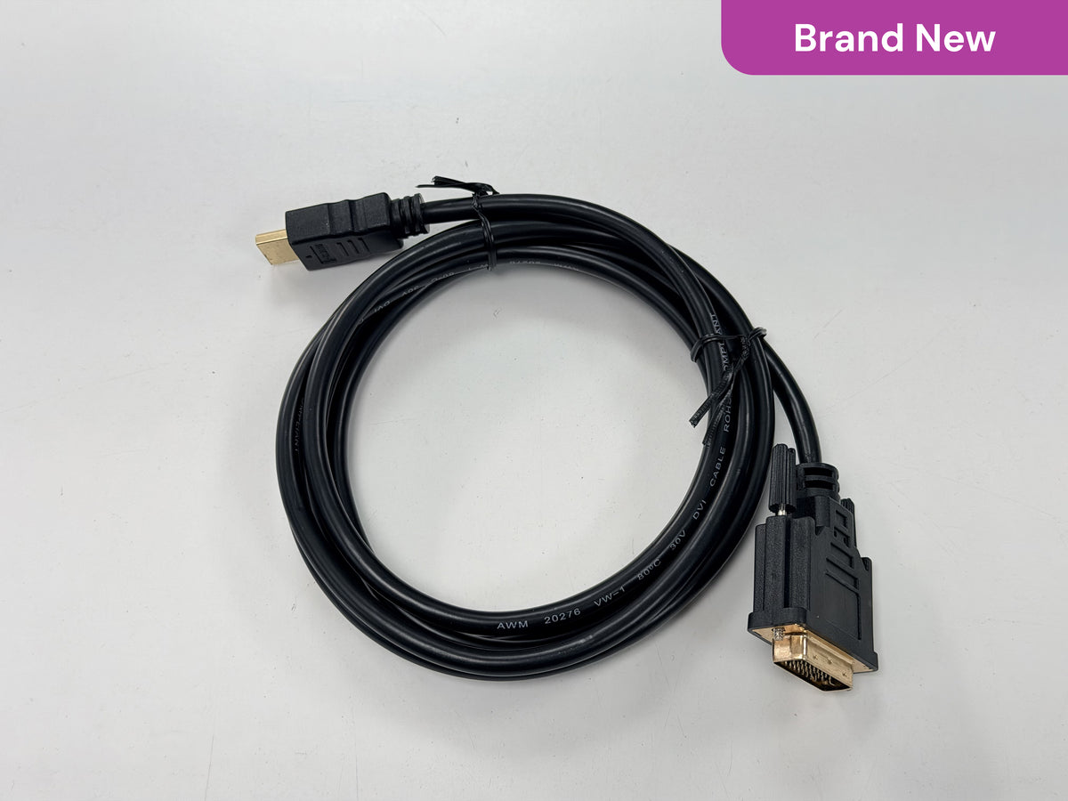 HDMI Male to DVI-D Male 2 Metre Display Cable
