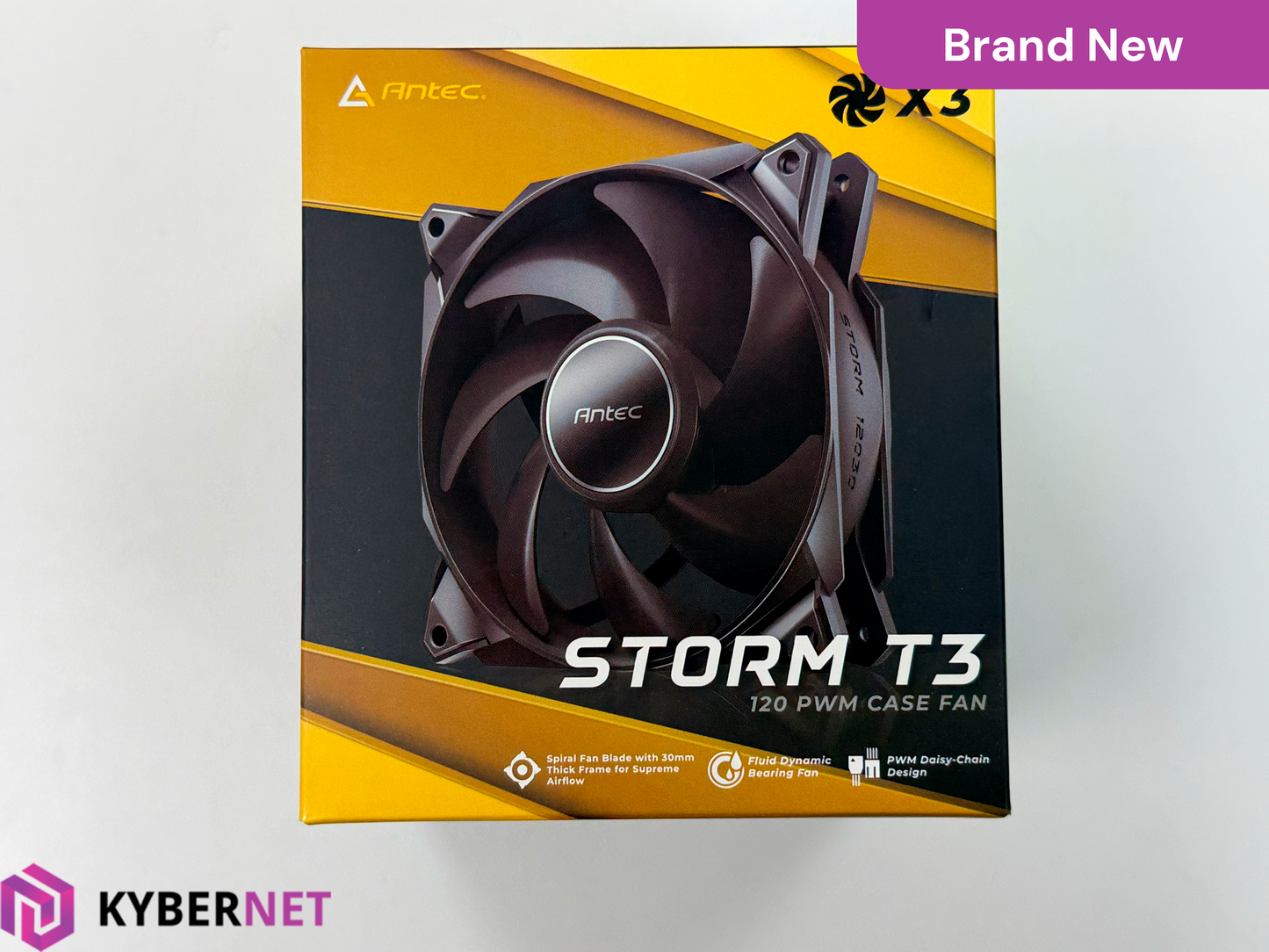 Antec Storm T3 120 PWM 3x Case Fans - Black