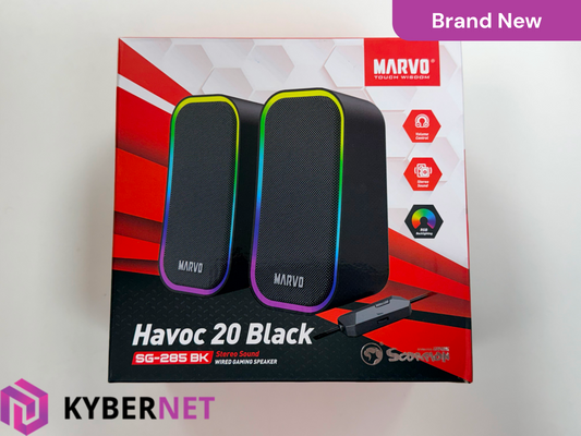 Marvo SG-285 BK Havoc 20 Black Wired RGB Gaming Speakers