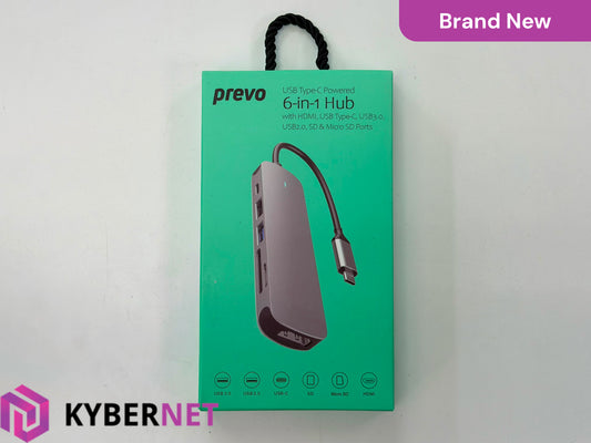 Prevo C605A 6-In-1 USB-C Hub Docking Station