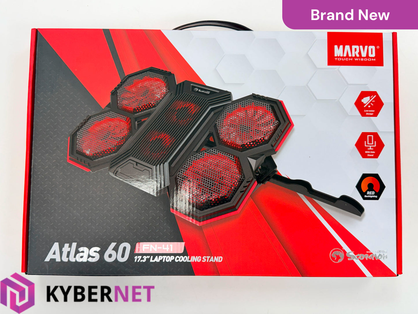 Marvo Scorpion FN-41 Atlas 60 USB Powered Six Fan Laptop Cooling Stand