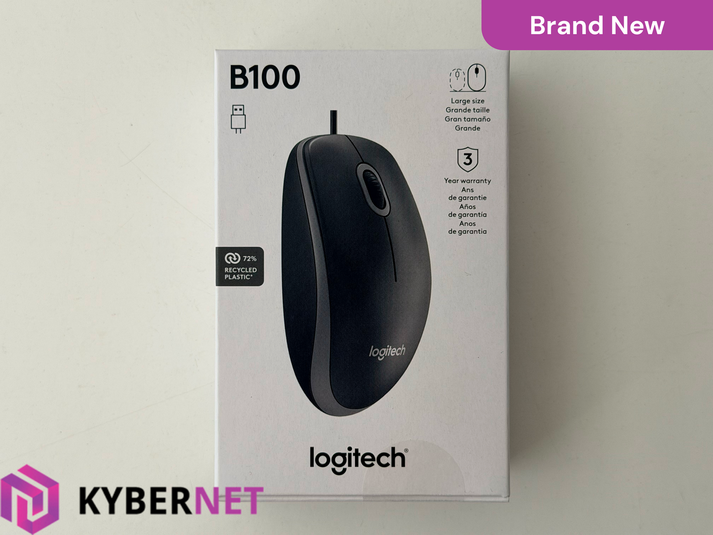 Logitech B100 Wired USB Mouse