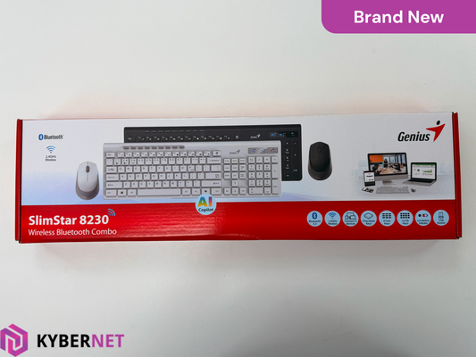 Genius SlimStar 8230 Bluetooth 5.3 and 2.4GHz Wireless Combo - Keyboard & Mouse