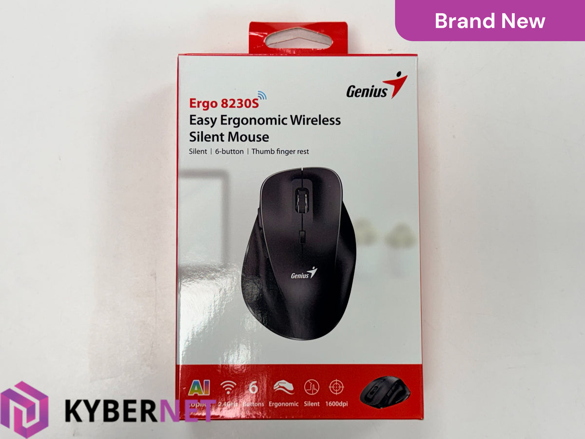 Genius Ergo 8230S Easy Ergonomic Wireless Silent Mouse (USB-A Receiver)