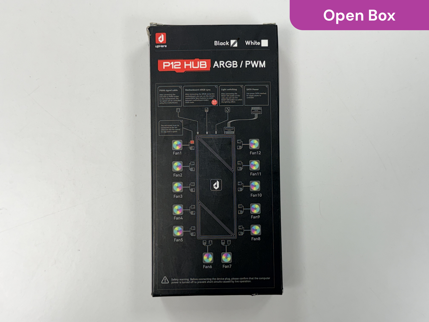 upHere P12 Hub ARGB / PWM Fan Hub with Remote