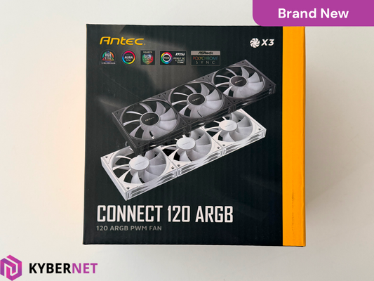 Antec Connect 120 ARGB 3-Pack 120mm PWM Fans - Black
