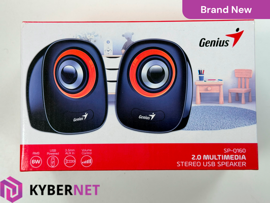 Genius SP-Q160 Grey 2.0 Multimedia Stereo USB Speakers