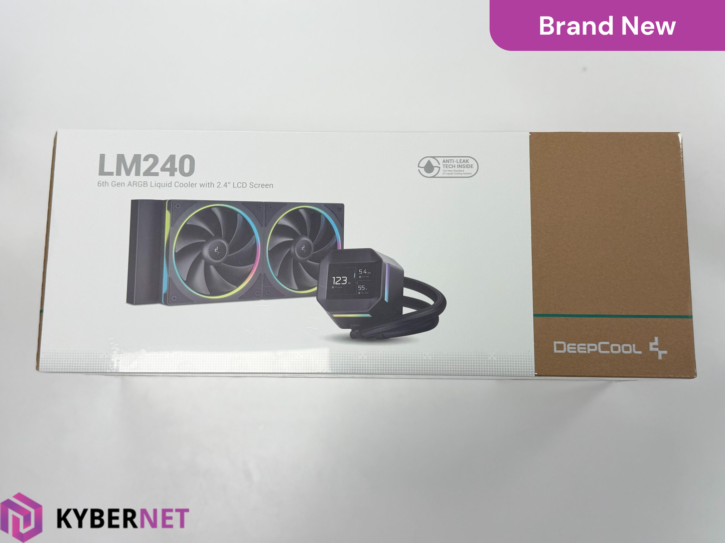 DeepCool LM240 ARGB Liquid Cooler with 2.4" LCD Screen