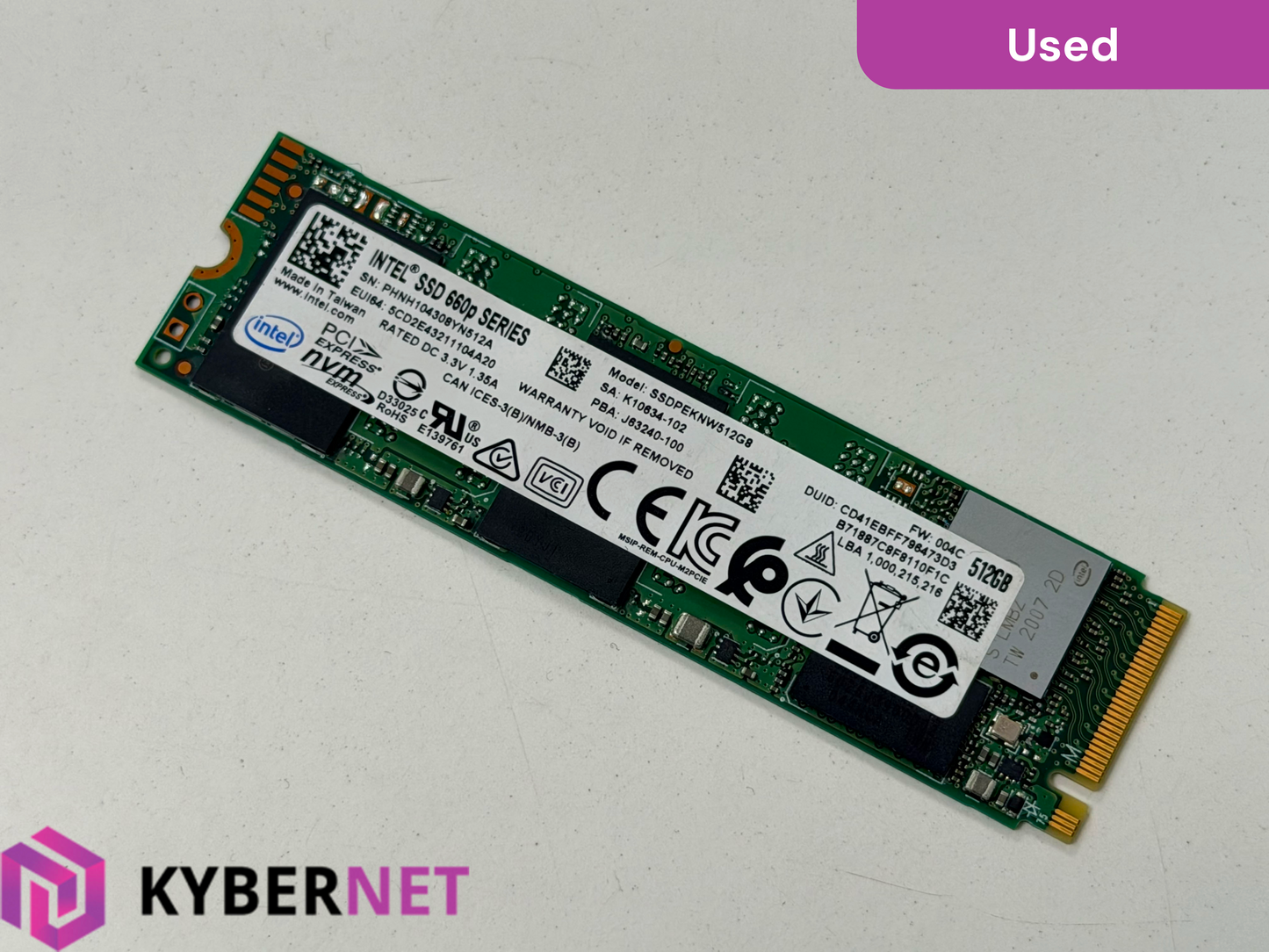M.2 2280 M-Key NVMe SSDs - 256GB / 512GB