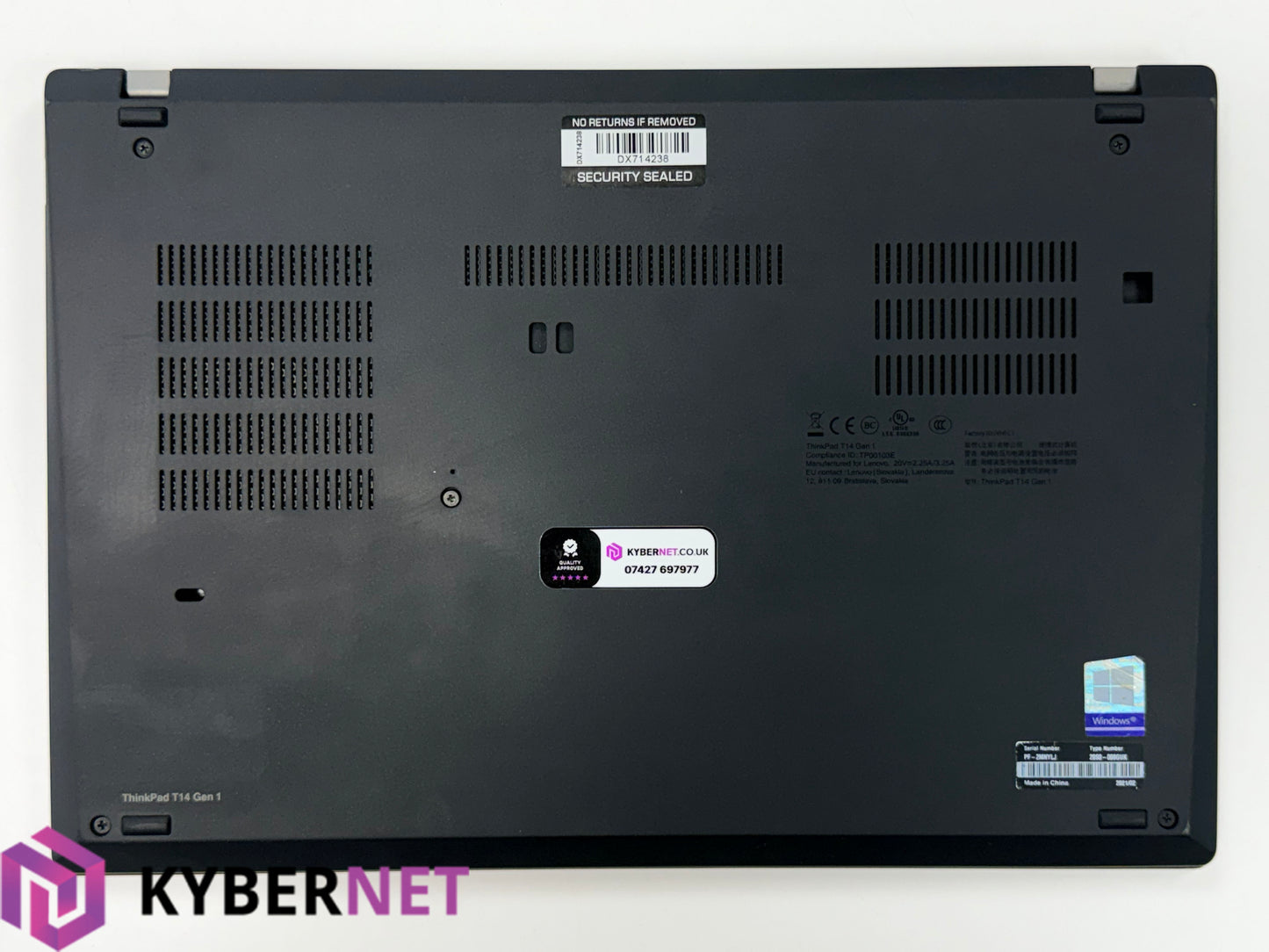 Lenovo ThinkPad T14 Gen 1 14" FHD Laptop, i5-10210U 1.60GHz, 16GB, 256GB