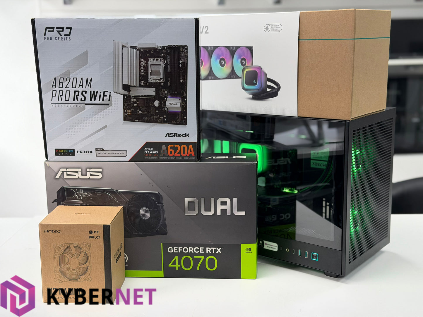 Gaming PC Ryzen 5 7600X 4.70GHZ, 32GB, 1TB SSD, RTX 4070 12GB