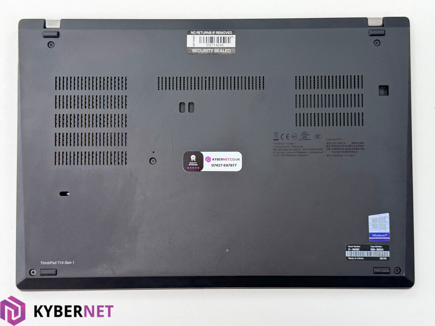 Lenovo ThinkPad T14 Gen 1 14" FHD Laptop, i5-10210U 1.60GHz, 16GB, 256GB