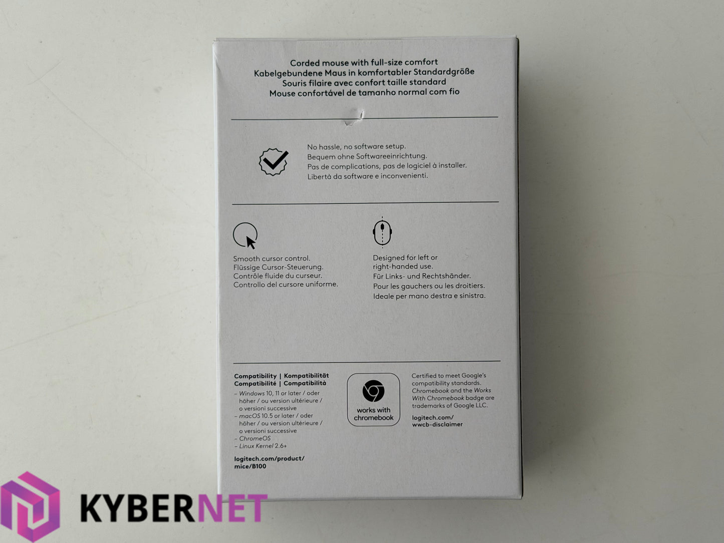 Logitech B100 Wired USB Mouse