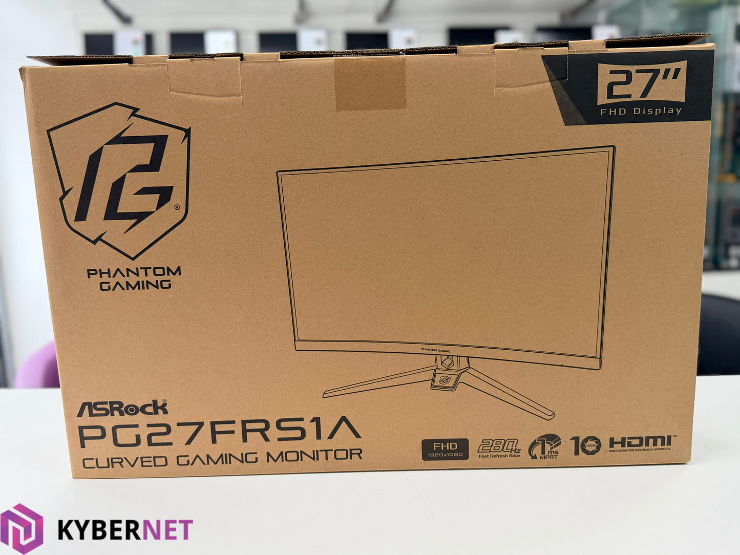 ASRock PG27FRS1A Phantom Gaming 27" Curved Full HD 280Hz Gaming Monitor