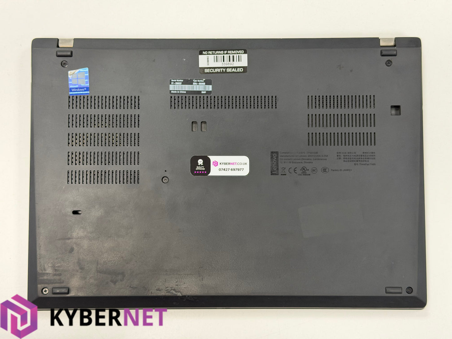 Lenovo ThinkPad T495 14" FHD Laptop, Ryzen 7 Pro 3700U 2.30GHz, 24GB, 256GB