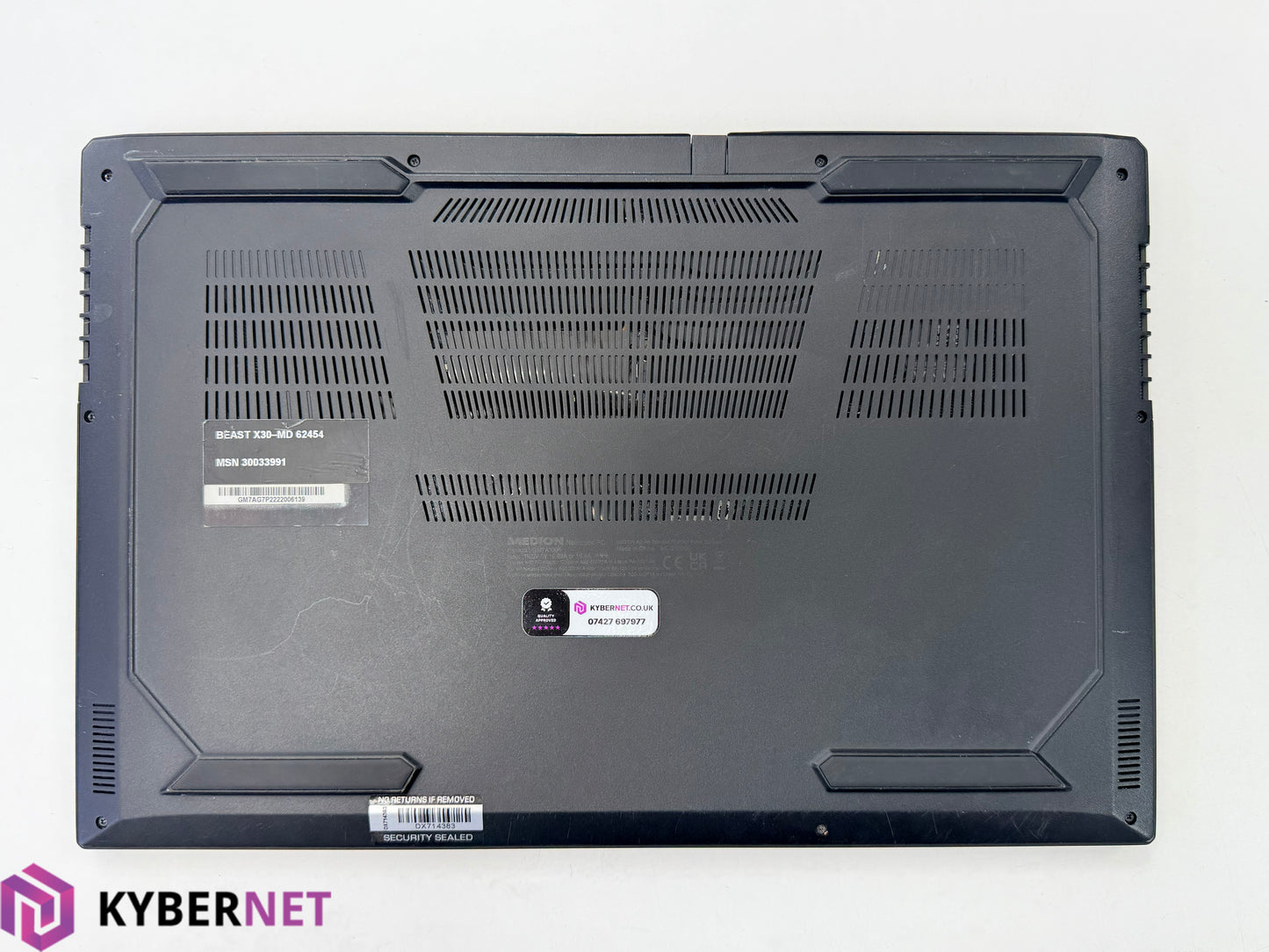 Medion ERAZER Beast X30 17.3 QHD 165Hz Gaming Laptop, i7-12700H 2.30GHz, 16GB, 512GB + 512GB, RTX 3070 Ti, Win11