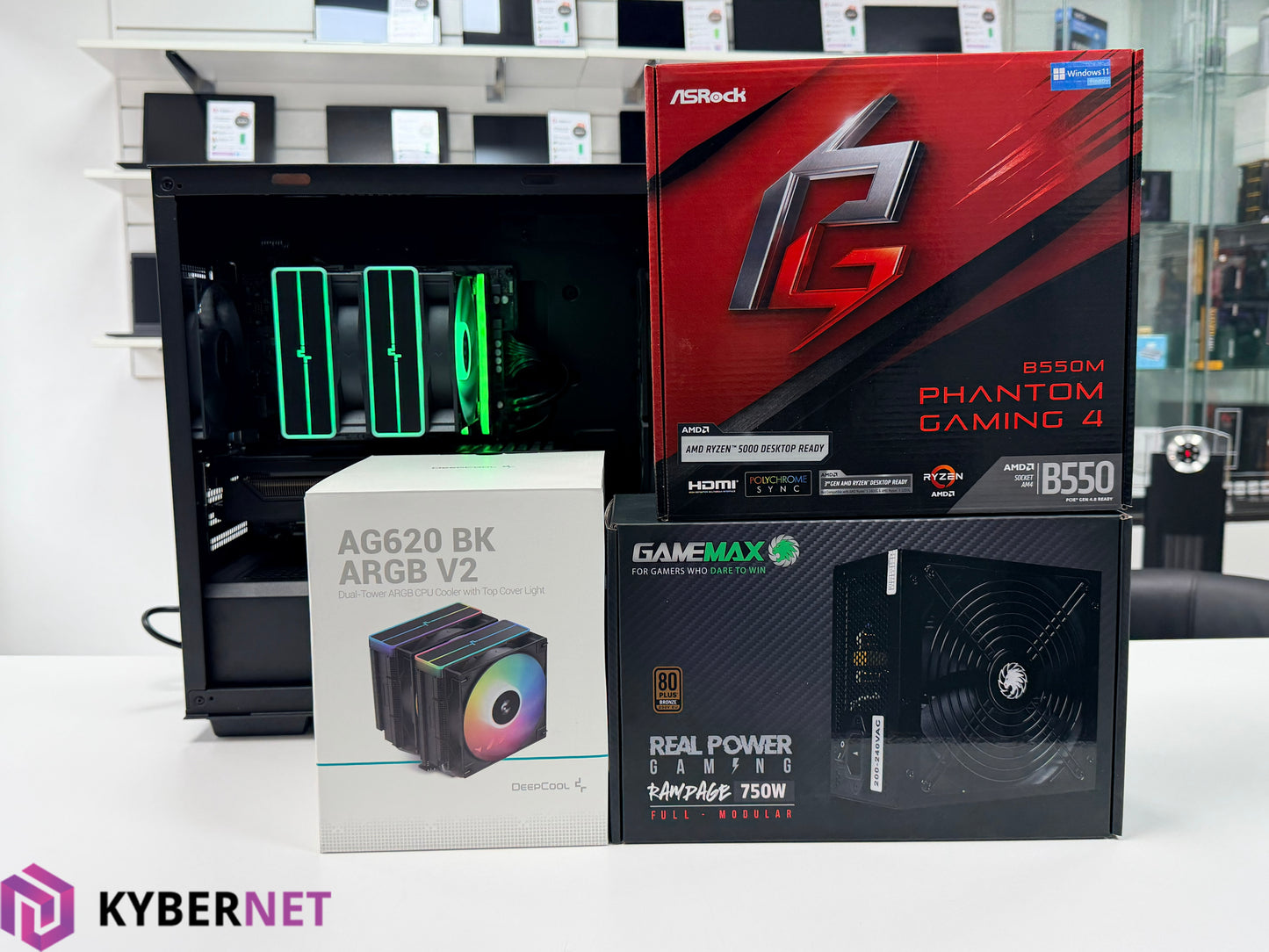 Gaming PC Ryzen 5 5600X 3.70GHz, 32GB, 512GB SSD + 1TB SSD, RTX 3070 8GB