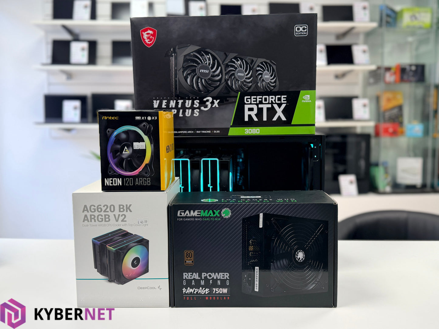 Gaming PC Ryzen 5 5600X 3.70GHz, 32GB, 512GB SSD + 1TB SSD, RTX 3080 10GB