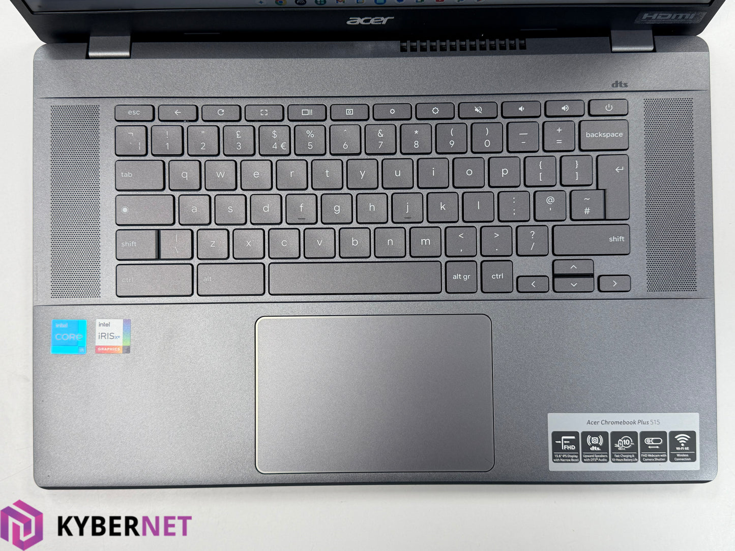 Acer Chromebook Plus 515 15.6" FHD Laptop, i5-1235U 1.3GHz, 8GB, 256GB