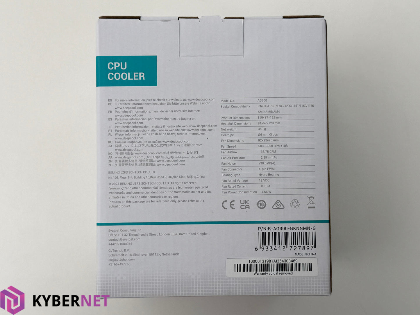 DeepCool GAMMAXX AG300 Single-Tower CPU Cooler