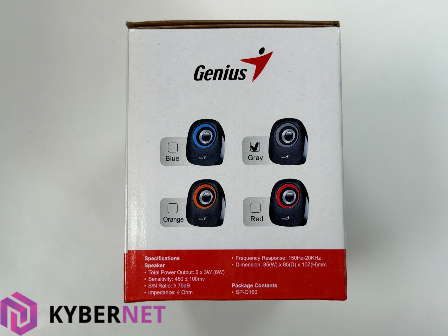 Genius SP-Q160 Grey 2.0 Multimedia Stereo USB Speakers