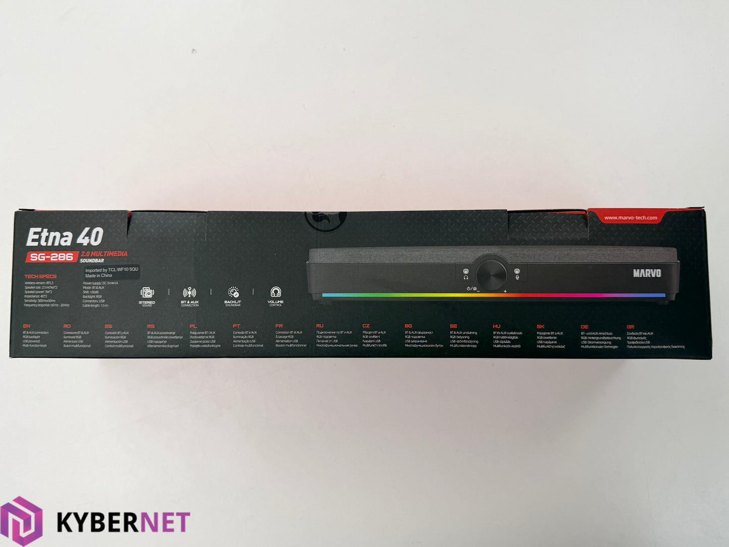 Marvo Scorpion Etna 40 SG-286 2.0 Multimedia RGB Gaming Soundbar