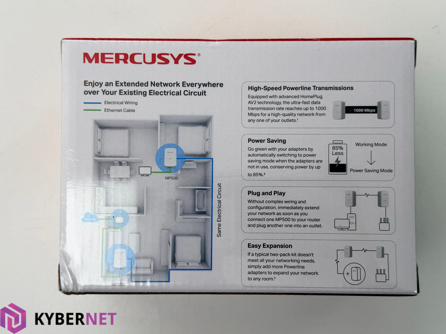 Mercusys AV1000 Gigabit Powerline Network Extender
