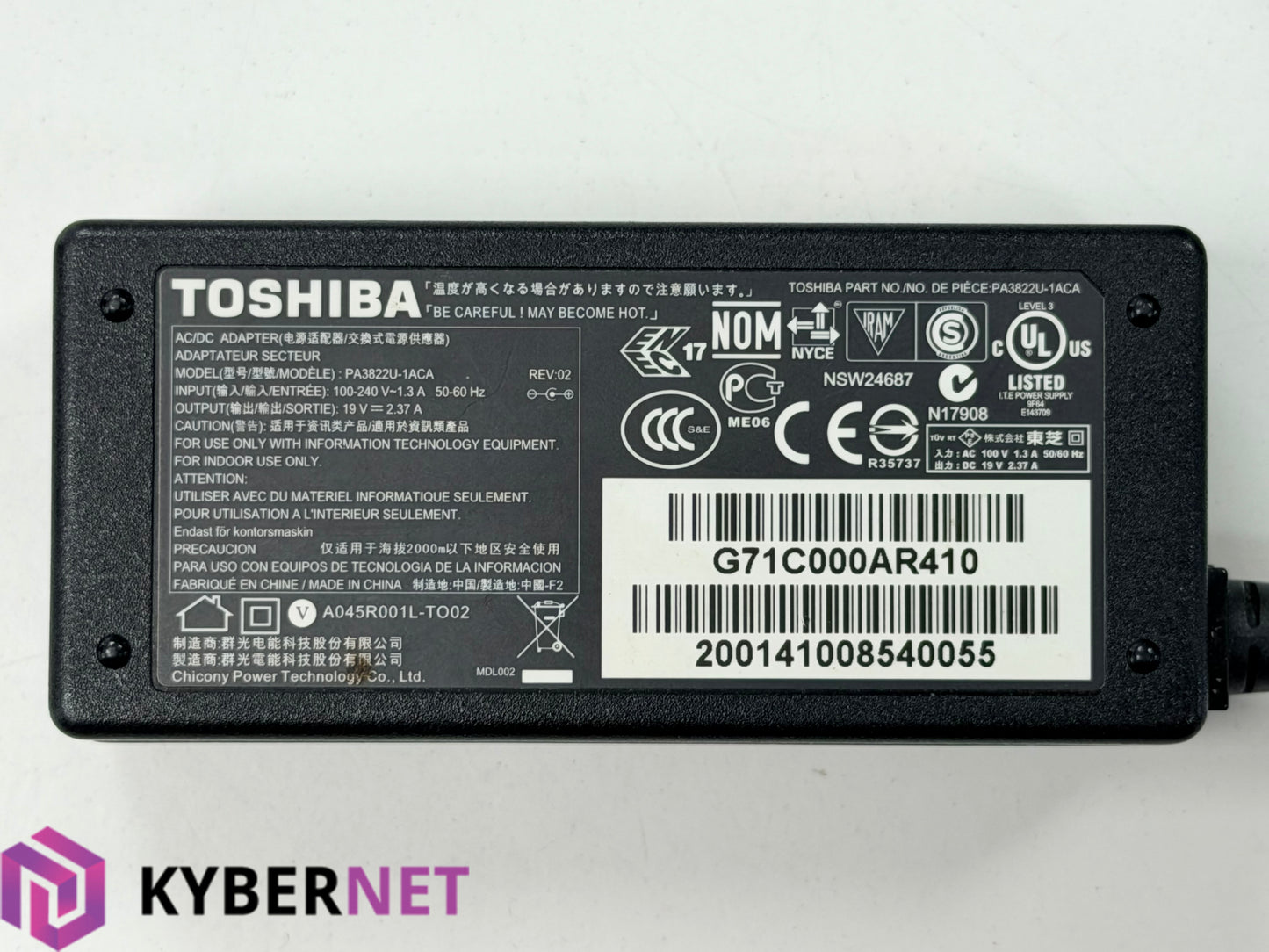 Genuine Toshiba 45W Round Barrel Laptop Charger