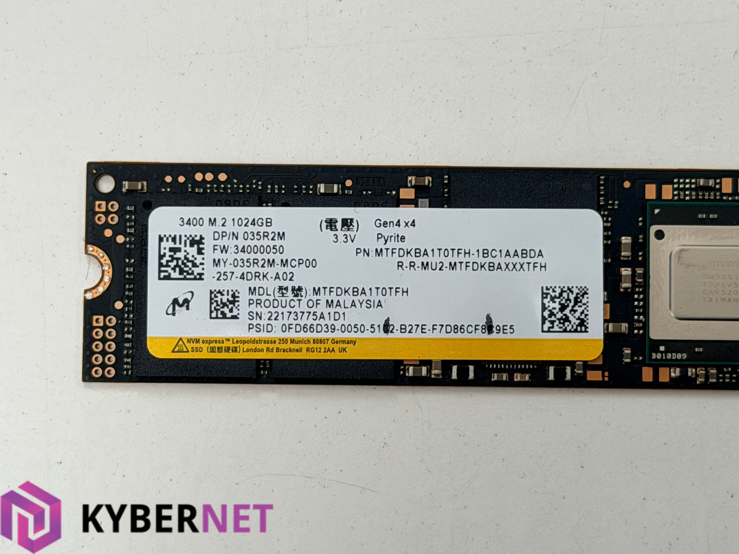 Micron 3400 22173775A1D1 1TB M.2 NVMe SSD