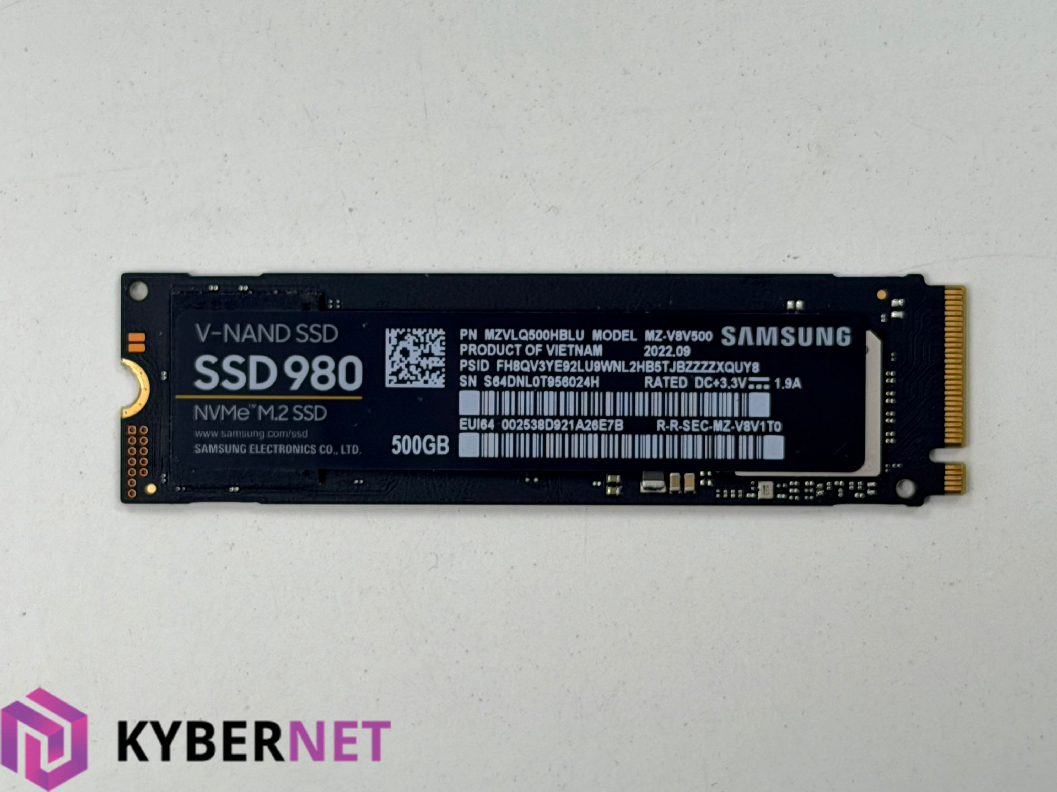 Samsung 980 M.2 NVMe SSD - 500GB – Kybernet - Computer Repairs