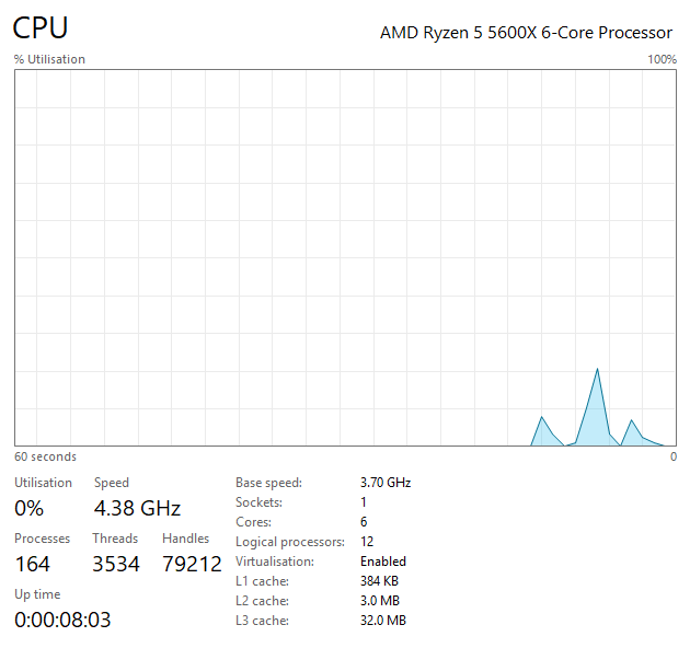 Gaming PC Ryzen 5 5600X 3.70GHz, 32GB, 512GB + 1TB SSD, RTX 3050 6GB