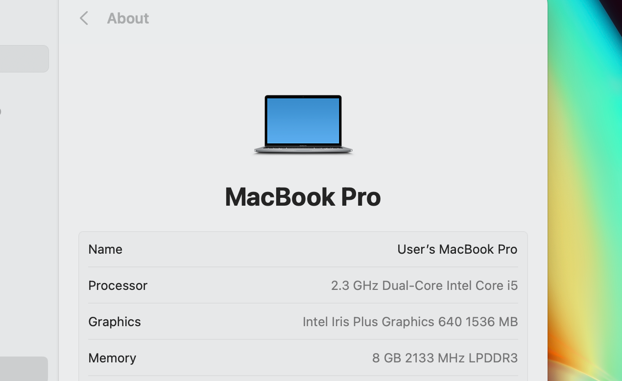 Apple MacBook Pro 13" A1708 2017 Laptop, Dual-Core i5 2.3GHz, 256GB, 8GB