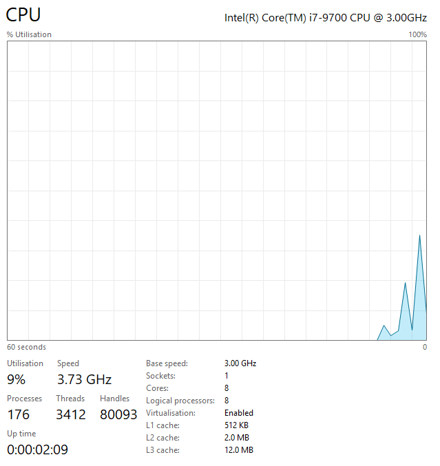 Gaming PC i7-9700 3.00GHz, 32GB, 512GB SSD + 1TB SDD, RTX 3070 8GB